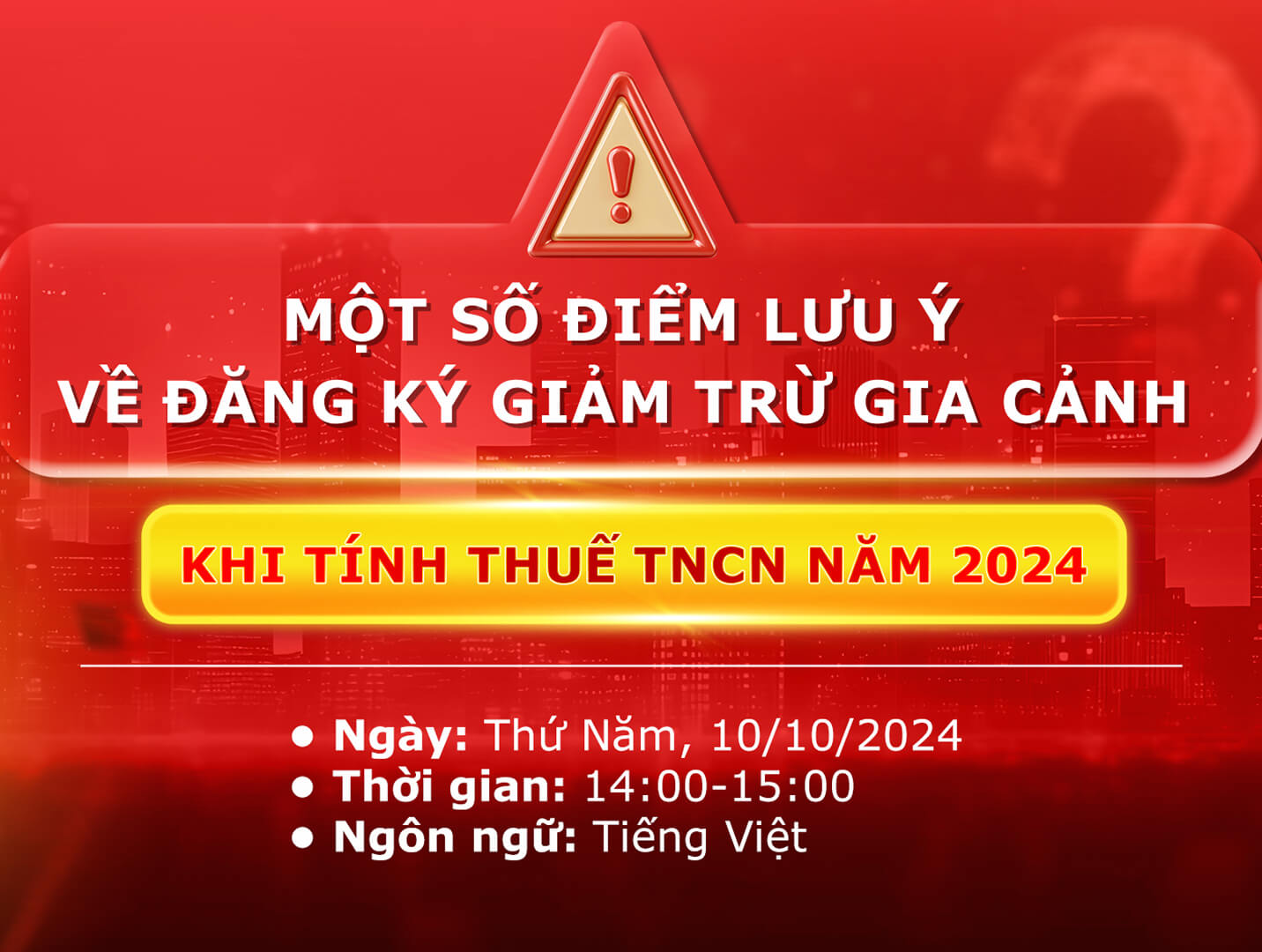 Some point to note about registering for the family discount when caculation of individual withdrawal taxes in 2024